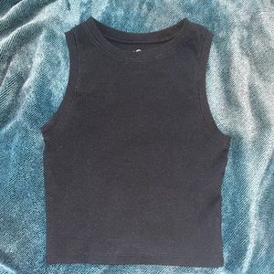 hollister black tank top